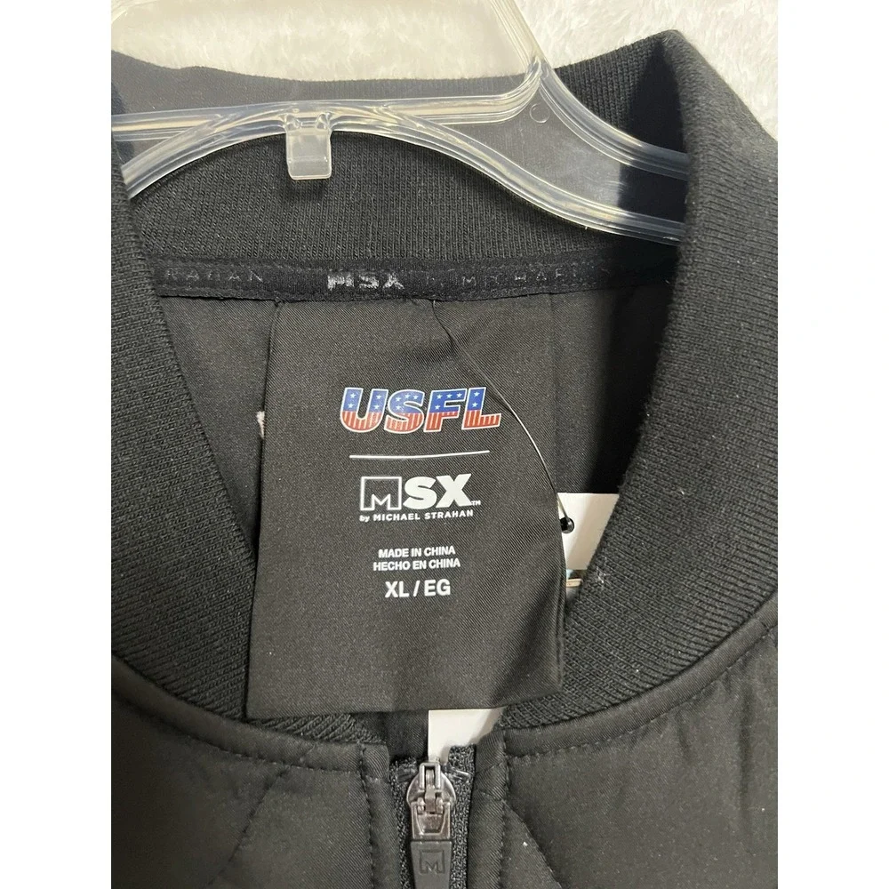 USFL Birmingham Stallions MSX Quilted Full Zip Vest‎ Men's XL NWT